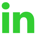 Linkedin icon green