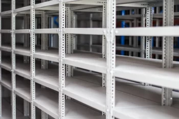 White Bolted Shelving units 